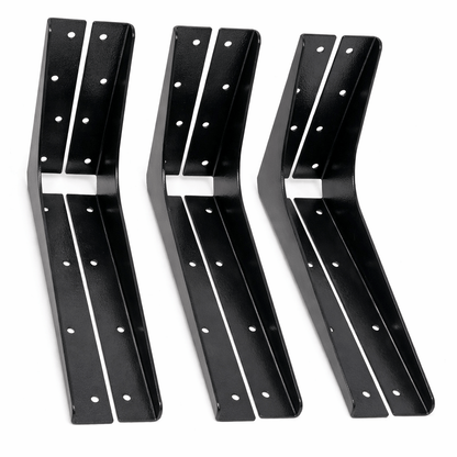 6 - Case ProPack BuiltTough Solid Steel Extra Heavy - Duty Reversible Brackets, Supports up to 2400 lbs per pair - KI Home