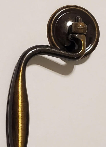 4" Center-to-Center Classic Drop Knocker Bail Cabinet Handle Drawer Pull Antique English