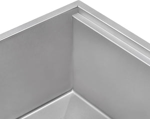 Veniso Nova Ruvati 33-inch Workstation Slope Bottom Offset Drain Undermount 16 Gauge Kitchen Sink with Black Composite Cutting Board – RVH8597