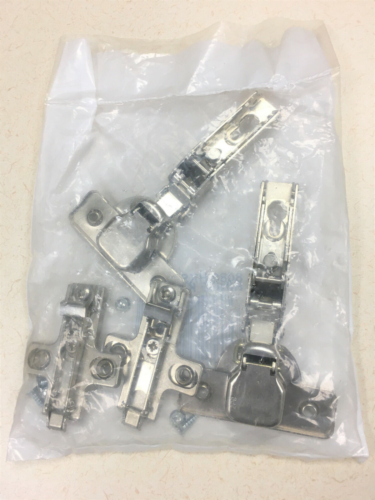 Knape and Vogt Salice Full Inset Press-In Concealed Euro Free-Swinging Cabinet Door Hinge Kit with 90 Degree Opening Angle and 3-Way Adjustment - Pair