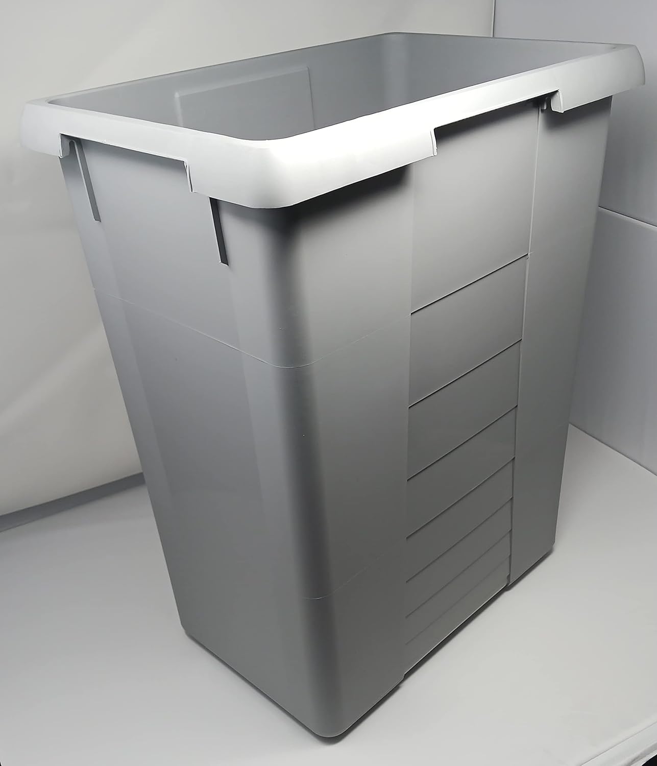 Hailo 42 liters Large Replacement Waste Bin Euro Cargo Trash for Commercial and Residential use 44.38 Quart Capacity - Gray