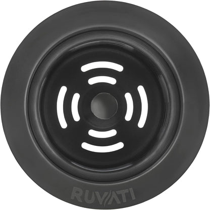 Ruvati Extended Garbage Disposal Flange with Deep Basket Strainer for Kitchen Sinks – Stainless Steel – RVA1049ST