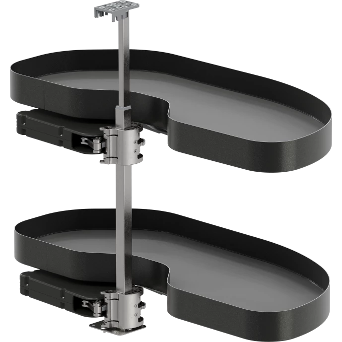 Vauth-Sagel VS CORNERSTONE® MAXX Planero Base Cabinet Pullout 2-Shelf Lazy Susan for Blind Corner Cabinets