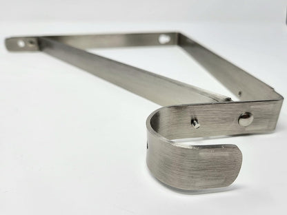 One Premium Heavy-Duty Wall Closet Shelf and Rod Bracket Support for up to 1-1/2" Diameter Round Wardrobe Rods