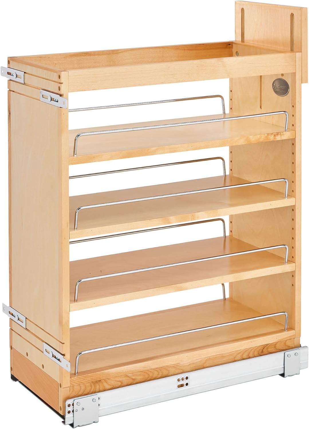 Rev-A-Shelf Pull Out Storage Organizer for Base Kitchen/Bathroom Cabinets with Full Extension Soft Close Slides