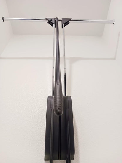 Servetto ClosetPro Central Wall-Mounted Wardrobe Lift Expanding 25 9/16" - 45 1/4" Steel Tubing 22 lb Weight capacity