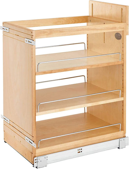 Rev-A-Shelf Pull Out Storage Organizer for Base Kitchen/Bathroom Cabinets with Full Extension Soft Close Slides