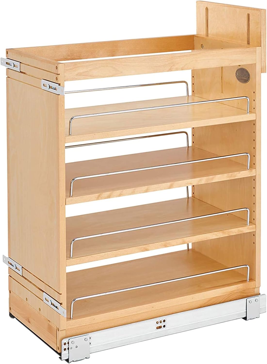 Rev-A-Shelf Pull Out Storage Organizer for Base Kitchen/Bathroom Cabinets with Full Extension Soft Close Slides