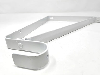 One Premium Heavy-Duty Wall Closet Shelf and Rod Bracket Support for up to 1-1/2" Diameter Round Wardrobe Rods