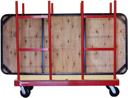 2000 Lbs. Capacity Heavy Duty Steel Construction Material Handling Lateral Cart