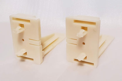 1 Pair Rear Track Sockets Mounting Back Brackets for Drawer Slides