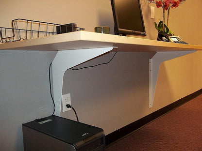 Kolossus One Pair Workstation Heavy-Duty Steel Construction Reversible Brackets (Left and Right) with 45 Degree Notch