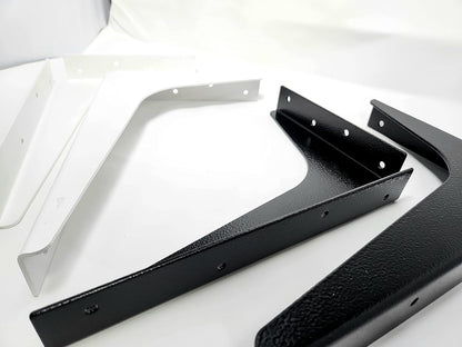 Kolossus One Pair Workstation Heavy-Duty Steel Construction Reversible Brackets (Left and Right) with 45 Degree Notch