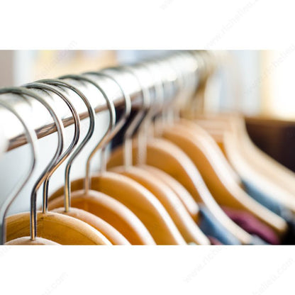 8 Feet Long Heavy - Duty Round Steel Wardrobe Closet Rod – 96" Length, 18 - Gauge Steel for Garment Hanging - KI Home