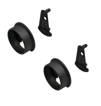 TAG Hardware ELITE Pole Patented Round End Caps for 1-5/16" Closet Rods – Premium Finishes