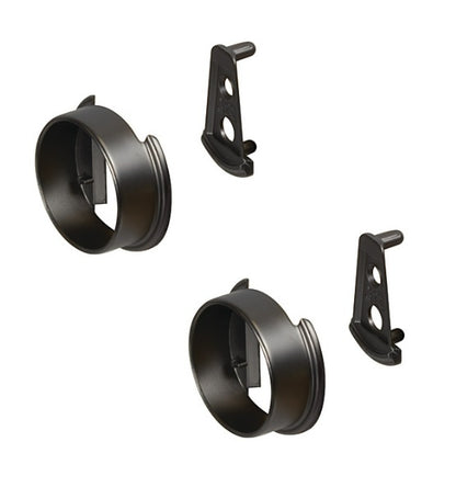 TAG Hardware ELITE Pole Patented Round End Caps for 1-5/16" Closet Rods – Premium Finishes