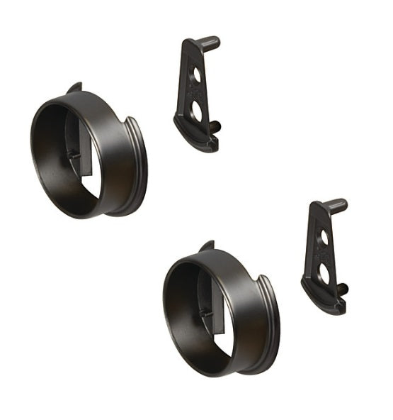 TAG Hardware ELITE Pole Patented Round End Caps for 1-5/16" Closet Rods – Premium Finishes
