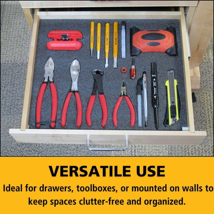 2-Pack Premium Kaizen Shaping Foam 2' x 4' Thick Sheets Workshop Tool Box Organizer Black