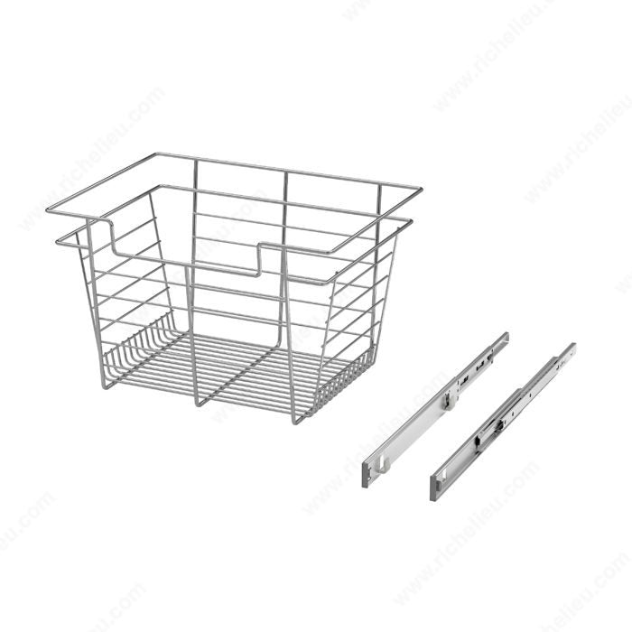 Richelieu Designer Closet Laundry Full Extension Pull-Out Steel Wire Basket