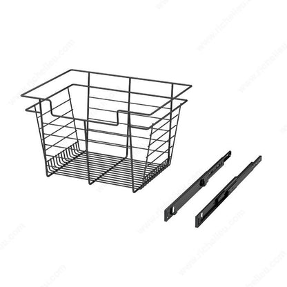 Richelieu Designer Closet Laundry Full Extension Pull-Out Steel Wire Basket