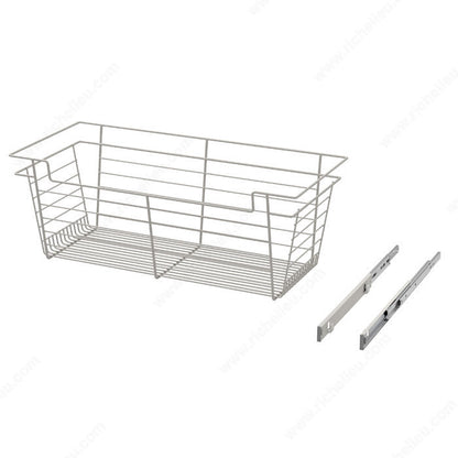 Richelieu Designer Closet Laundry Full Extension Pull-Out Steel Wire Basket