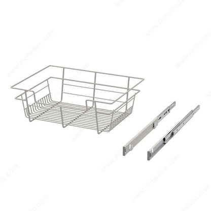 Richelieu Designer Closet Laundry Full Extension Pull-Out Steel Wire Basket