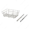 Designer Closet Full Extension Pull-Out Laundry Steel Wire Basket