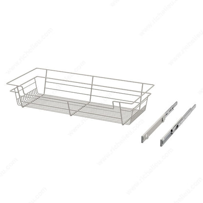 Richelieu Designer Closet Laundry Full Extension Pull-Out Steel Wire Basket