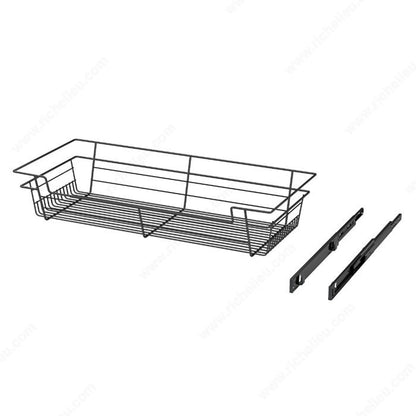 Richelieu Designer Closet Laundry Full Extension Pull-Out Steel Wire Basket