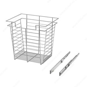 Designer Closet Full Extension Pull-Out Laundry Steel Wire Basket