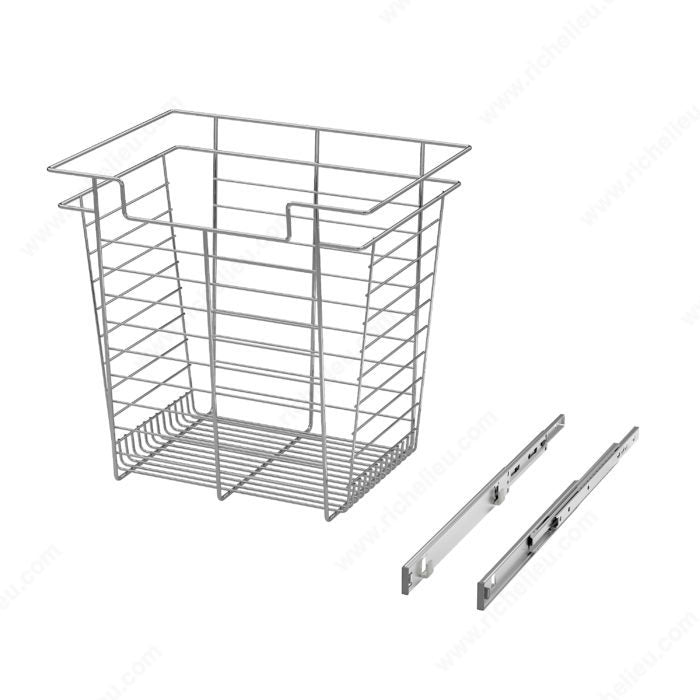 Richelieu Designer Closet Laundry Full Extension Pull-Out Steel Wire Basket