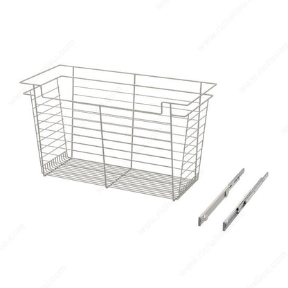 Richelieu Designer Closet Laundry Full Extension Pull-Out Steel Wire Basket