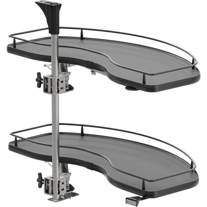 Vauth-Sagel VS CORNERSTONE® Swing Scalea Independant movement 2-Shelf Lazy Susan for Blind Corner Cabinets