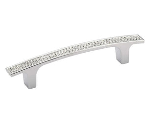 Richelieu Hardware Vence Collection Modern Metal and Crystal Modern Cabinet and Drawer Pull Handle for Kitchen, Bathroom, and Furniture