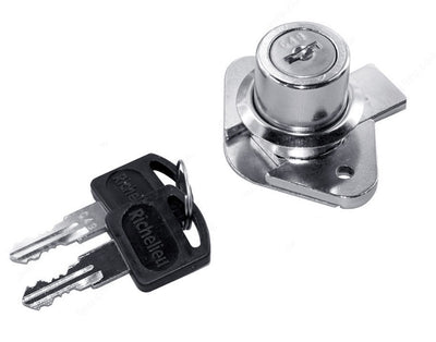 Richelieu Series 1402 Cam Lock – Cabinet & Drawer Security (Chrome)
