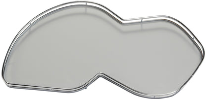 Lemans II Set 2-Shelf Lazy Susan with Soft-Close for Blind Base Corner Cabinets Chrome and Gray Model 50 Swing Right
