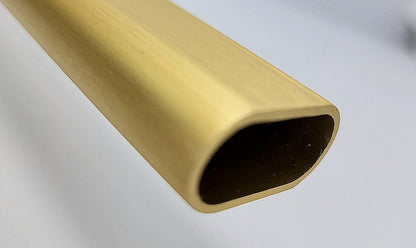 6-Case Pack 8 Feet Long Oval Wardrobe Closet Tubing Rods Application Clothes Hanging - 96 Inch Length