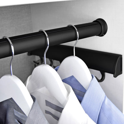 Custom Cut-To-Size TAG Hardware Premium 1 5/16 Inch Diameter Round Wardrobe Closet Rod with End Caps | Made-to-Order for Closets & Storage 12 to 92 inches Lengths