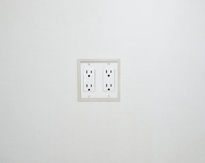 TAG Hardware Double Outlet Grommet Wall Switch Outlet