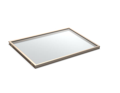 TAG Hardware Illuminated Glass Shelf Cool White Light (4000K) with 12V Loox LED Lighting