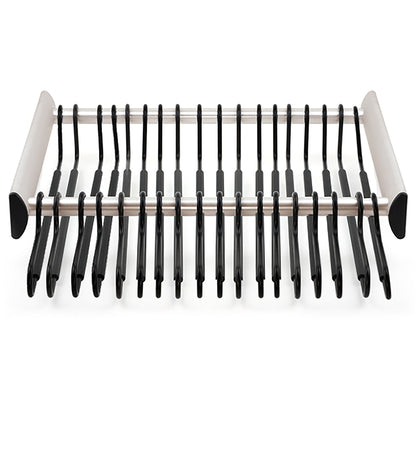 TAG Hardware SYNERGY Pull-Out Pant Rack Closet Organizer with Soft Close Slides and Pant Hangers