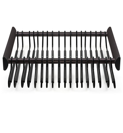 TAG Hardware SYNERGY Pull-Out Pant Rack Closet Organizer with Soft Close Slides and Pant Hangers