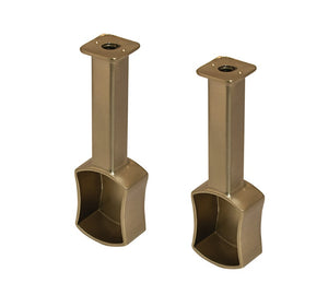 2 Pack TAG Hardware Concave Shaped Wardrobe Tube Suspended End Caps Closet Rod Support Brackest for Concave Closet Rods
