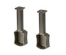 2-Pack TAG Hardware Concave Shaped Wardrobe Tube Suspended End Caps Closet Rod Support Brackets