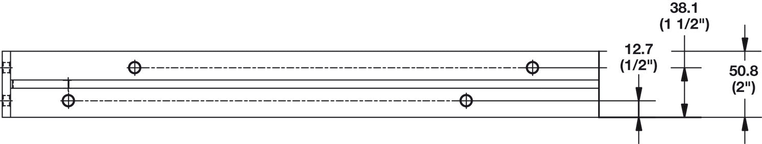 Aluminum Reversible Countertop Support Bracket | 450 - 650 lb Cap. - KI Home