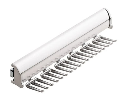 TAG Hardware Designer 15-Hook Tie Rack Closet Organizer with 11.75 Inch Extension