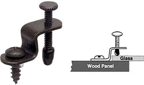 Cabinet Hardware Adjustable Glass Retainer Steel Clips Shelves Supports for Multiple Thicknesses - KI Home