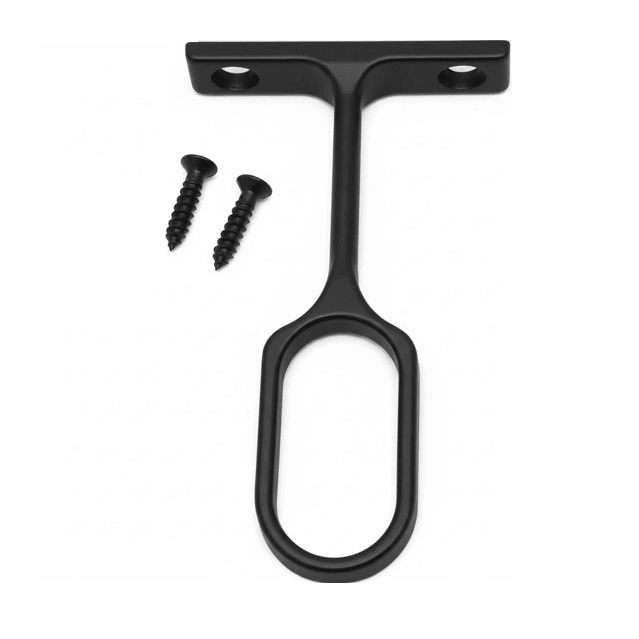 Center Oval Closet Rod Support Bracket - Heavy - Duty Metal with Screws (for 15x30mm rods) - KI Home