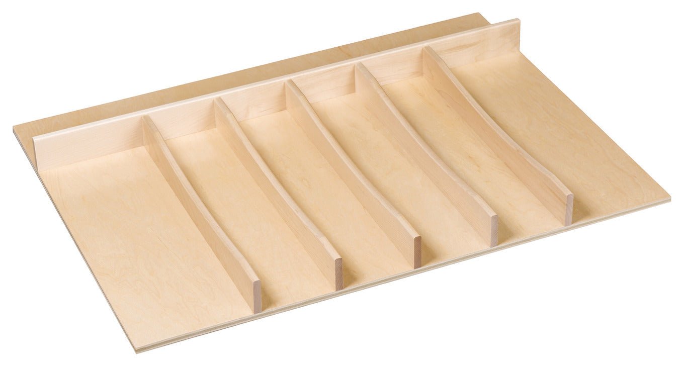 Century Series Maple Utility Tray Insert – Trimmable, 18" & 26 - 3/4" Wide, Fits 19 - 3/4" Deep Cabinets - KI Home