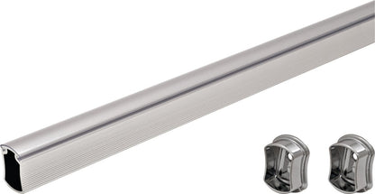 Custom Cut - to - Size Premium Concave Closet Rod with End Supports | Made - to - Order Wardrobe Hanging Rod with Insert Plastic Cap (12 - 92 Inches) - KI Home